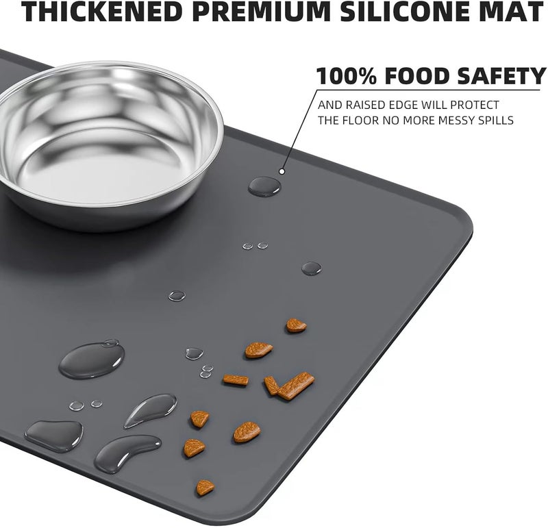 Summark Elevated Whisker Friendly Cat Bowls, 15 Tilted Stand Anti Vomiting Raised Dishes for Food and Water, Stainless Steel Bowls for Cats and Puppy - Image 3